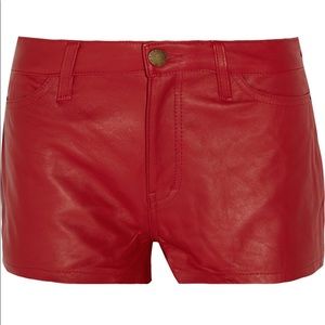 Current/Elliott Charlotte Gainsbourg Red Shorts
